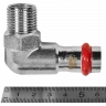 Угольник-переходник ROMMER НР 15 мм x 1/2" из нержавеющей стали, RSS-0010-001512