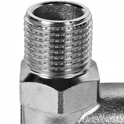 Угольник-переходник ROMMER НР 15 мм x 1/2" из нержавеющей стали, RSS-0010-001512