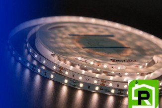 Лента светодиодная LUX, 2835, 60 LED/м, 7,2 Вт/м, 12В, IP33, Теплый белый (3000K)