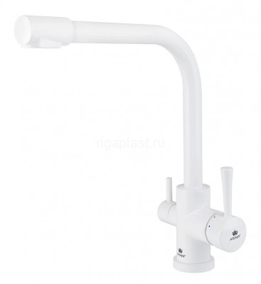 Смеситель для кухни Merkur White с подачей фильтрованной воды KAISER 26044-10