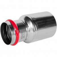 Муфта переходная ВПр-НПр 108х76,1 из стали нержавеющей, прессовой ROMMER RSS-1020-010876