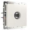 ТВ-розетка оконечная Werkel (перламутровый рифленый) W1183013