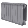 Радиатор биметаллический Royal Thermo Infinity 300 Silver Satin 10 секций, боковое подключение