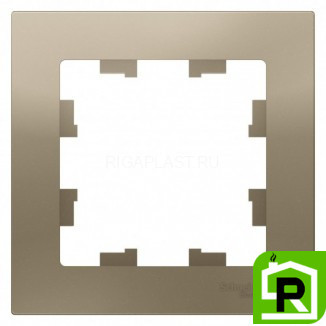 Рамка 1-ая (одинарная), Шампань, серия Atlas Design, Schneider Electric