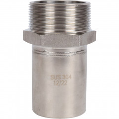 Вставка переходная ROMMER НПр-НР 54 мм x 2" из нержавеющей стали, RSS-0024-000542
