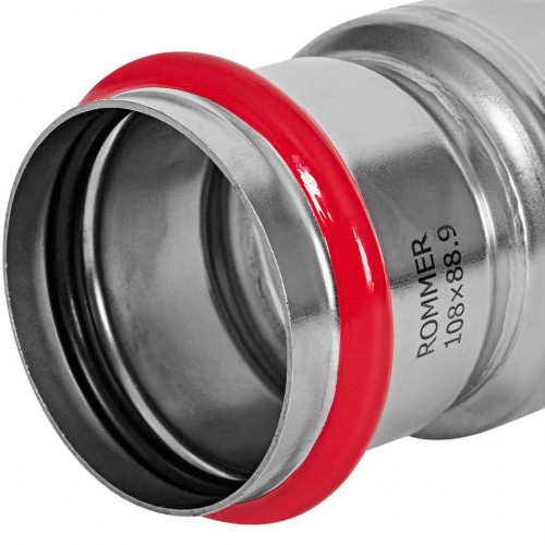 Муфта переходная ВПр-НПр 108х88,9 из стали нержавеющей, прессовой ROMMER RSS-1020-010888
