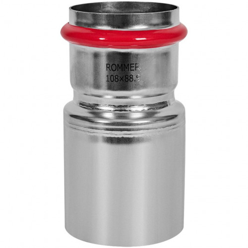 Муфта переходная ВПр-НПр 108х88,9 из стали нержавеющей, прессовой ROMMER RSS-1020-010888