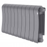Радиатор биметаллический Royal Thermo Infinity 300 Silver Satin 10 секций, нижнее подключение VR80