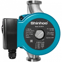 Насос циркуляционный Shinhoo BASIC 25-8S N, 180 мм, G 1 1/2", 71212006