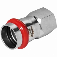 Переходник ВПр-ВР 22х1/2" из стали нержавеющей, прессовой ROMMER
