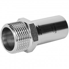 Вставка переходная ROMMER НПр-НР 28 мм x 1" из нержавеющей стали, RSS-1024-000281