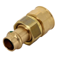 Муфта пресс-В 15х3/4" с разъемным соединением Sanpress SC-Contur Viega 133160
