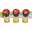Коллектор распределительный с запорными клапанами 3/4", 3 отвода 3/4" ЕК ROMMER