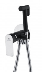 Смеситель для биде GANZER GZ21057-C, скрытый монтаж, черный хром