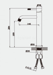 Смеситель для раковины-чаши ViEiR V402512-G, графит