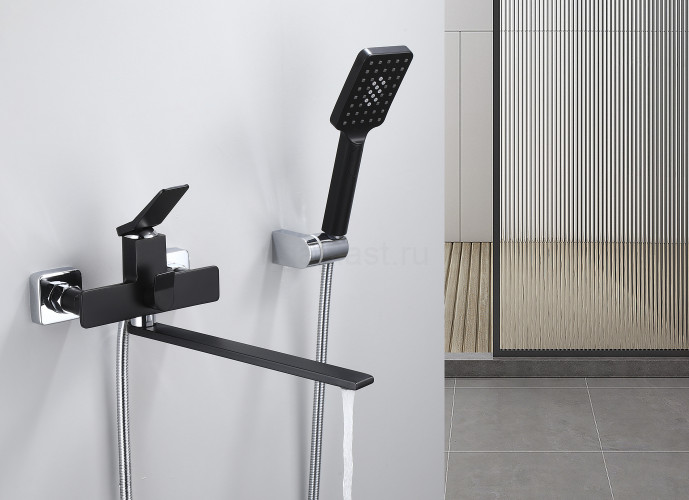 Смеситель для ванны HANSEN HL22099-C, черный