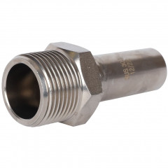 Вставка переходная ROMMER НПр-НР 18 мм x 3/4" из нержавеющей стали, RSS-0024-001834