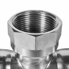 Тройник-переходник ROMMER ВР 35 мм x 1 1/4" из нержавеющей стали, RSS-0015-035114