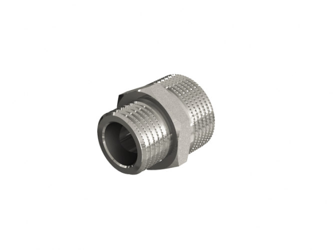 Ниппель переходной НН 1/2" х 3/4" с покрытием TIN CN ELSEN EBF.29.1234T