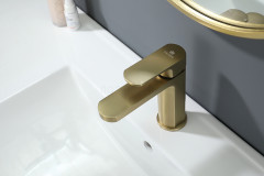 Смеситель для раковины GANZER GZ06111-S, матовое золото