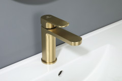 Смеситель для раковины GANZER GZ06111-S, матовое золото