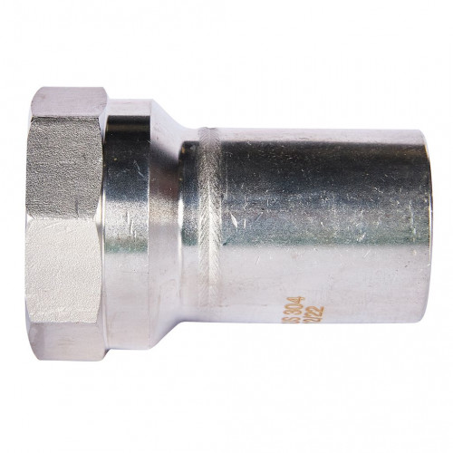 Вставка переходная ROMMER НПр-ВР 42 мм x 1 1/2" из нержавеющей стали, RSS-0023-042112
