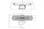 Душевой лоток Pestan Confluo Slim Line 750 с решеткой, хром, в пол около стены
