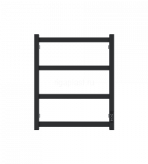 Полотенцесушитель электрический ДВИН J plaza neo 60/50, черный матовый, с диммером, арт. 4657819955067