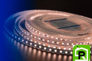 Лента светодиодная LUX, 3528, 120 LED/м, 9,6 Вт/м, 12В, IP33, Теплый белый (2700K)