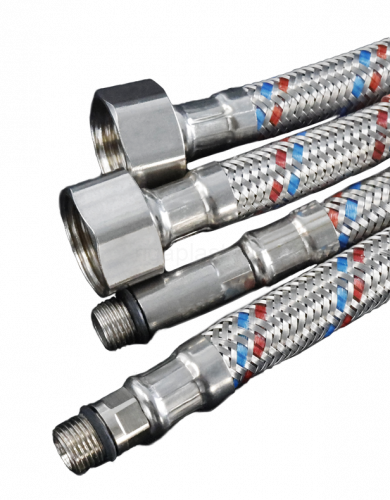 Подводка гибкая для смесителя М10 х 1/2" 60 см (пара) Millennium