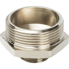 Ниппель переходной STOUT НН 1 1/2"×3/4", никелированный, SFT-0004-011234