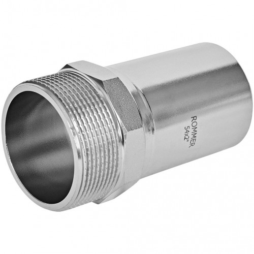 Вставка переходная ROMMER НПр-НР 54 мм x 2" из нержавеющей стали, RSS-1024-000542