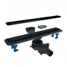 Душевой лоток Compact Line Matte Black 750 черный матовый под плитку BETTOSERB