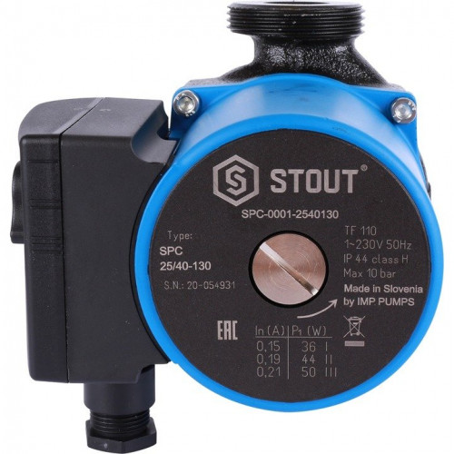 Насос циркуляционный 25/40-130 STOUT