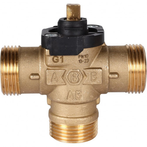Клапан 3-ходовой зональный НР 1", сервопривод 230V, с кабелем 1 м STOUT