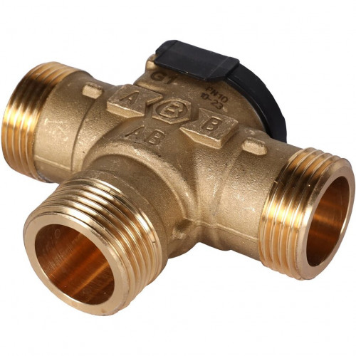 Клапан 3-ходовой зональный НР 1", сервопривод 230V, с кабелем 1 м STOUT