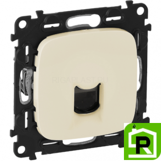 Розетка RJ45 Legrand Valena Allure 753070+755416 Слоновая кость