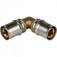 Угольник 90° 20х20 для металлопластиковых труб, прессовой STOUT SFP-0009-002020