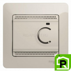 Терморегулятор для теплого пола(в сборе), Молочный, серия Glossa, Schneider Electric