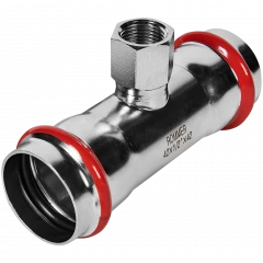 Тройник-переходник ROMMER ВР 42 мм x 1/2" из нержавеющей стали, RSS-0015-004212
