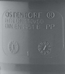 Переходник канализационный HTR 110/50 Ostendorf 115720
