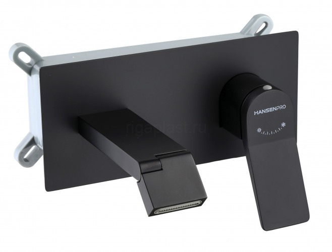 Смеситель для раковины HansenPRO HL12099-C, скрытый монтаж, черный