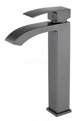 Смеситель для раковины GANZER GZ44112-Q, с высоким изливом, графит