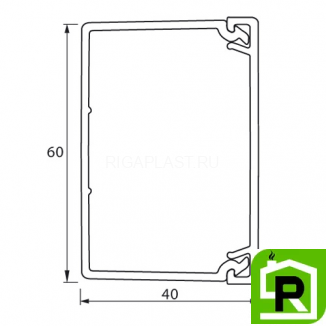 Кабельный мини-канал Legrand METRA 60x40х2000мм 638197