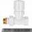 Клапан термостатический Design 1/2, белый, прямой STOUT