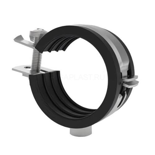 Хомут для труб одновинтовой с гайкой М8, 1/2" STOUT