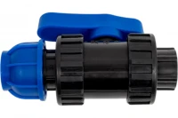 Кран шаровый компрессионный ПНД 50-1 1/4" ВР PN16 Millennium PFKF5032