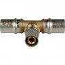 Тройник переходной 20х16х20 для металлопластиковых труб, прессовой STOUT SFP-0005-201620