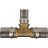 Тройник переходной 20х16х20 для металлопластиковых труб, прессовой STOUT SFP-0005-201620