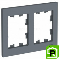 Рамка 2-ая (двойная), Грифель, серия Atlas Design, Schneider Electric
